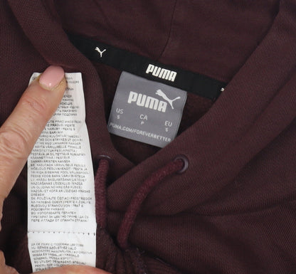 Mens UK Size S PUMA Red Pullover Hoodie