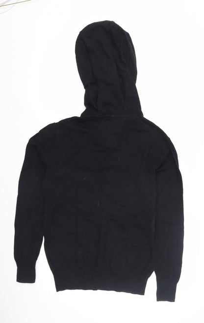 Unisex Adults UK Size M Superdry Black Pullover Jumper