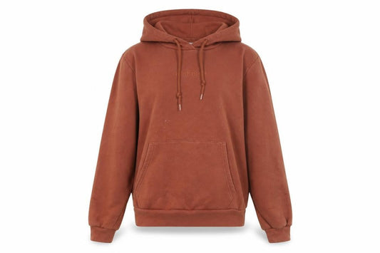 Front view of Adidas Women's Brown Pullover Hoodie, size 6, Casual