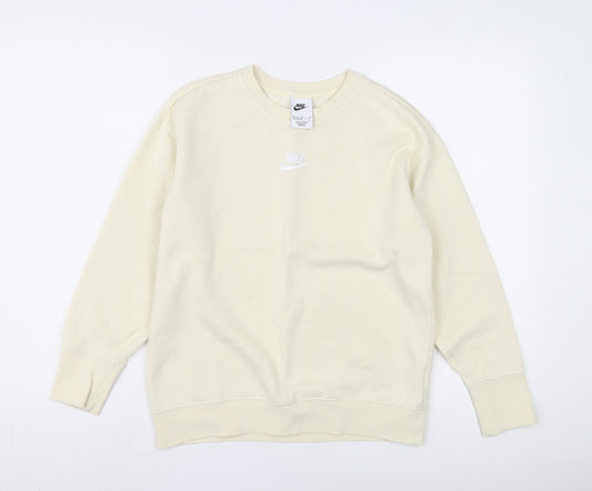 Nike Unisex Ivory M Pullover Sweatshirt Hoodie