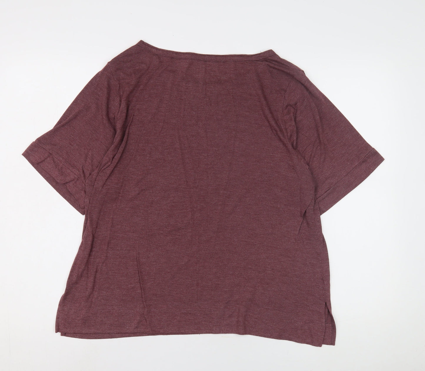 Calvin Klein Unisex Red Crew Neck T-Shirt, Size L