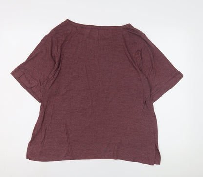 Calvin Klein Unisex Red Crew Neck T-Shirt, Size L