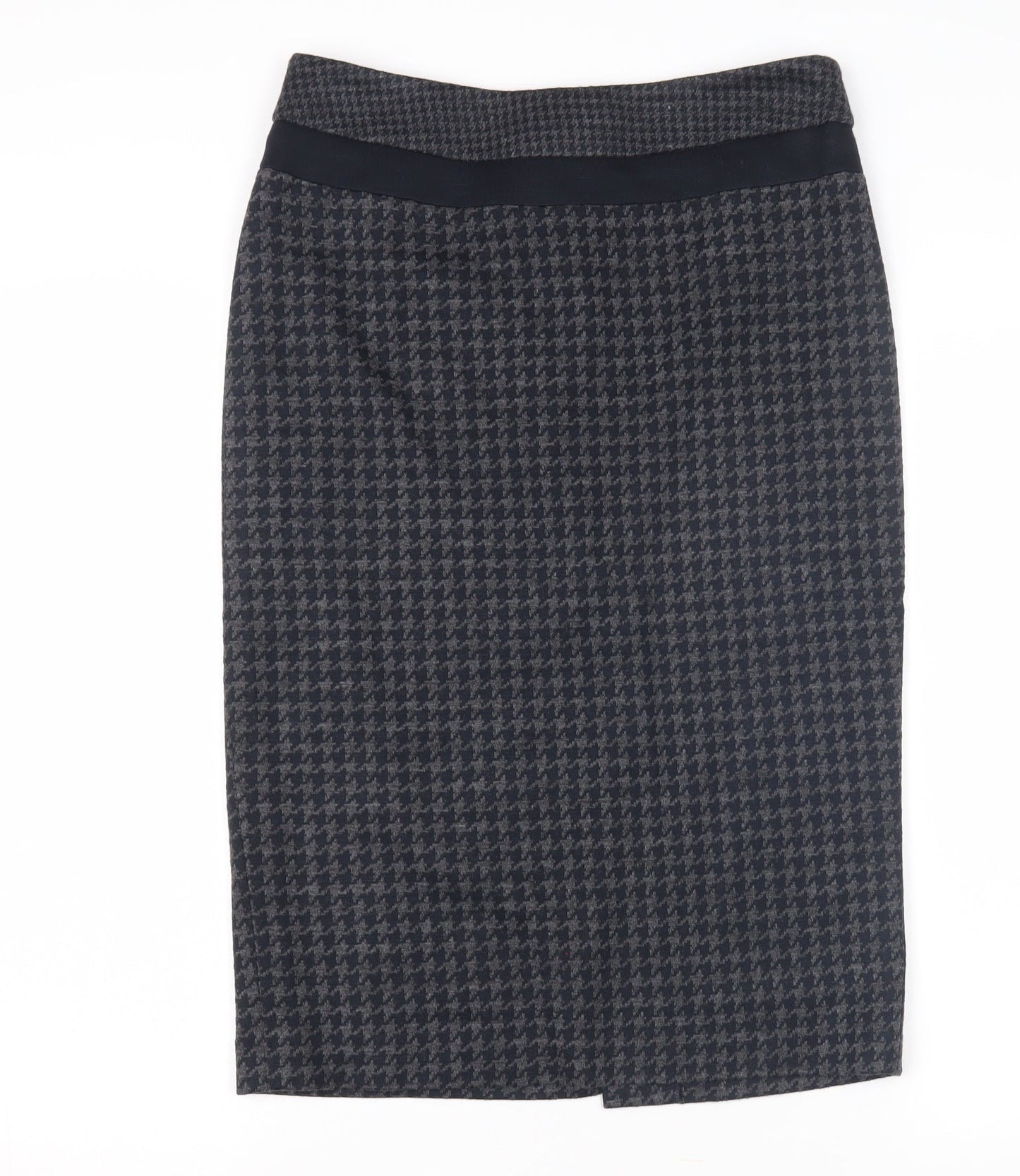 Laura Ashley Women’s Black Houndstooth Pencil Skirt