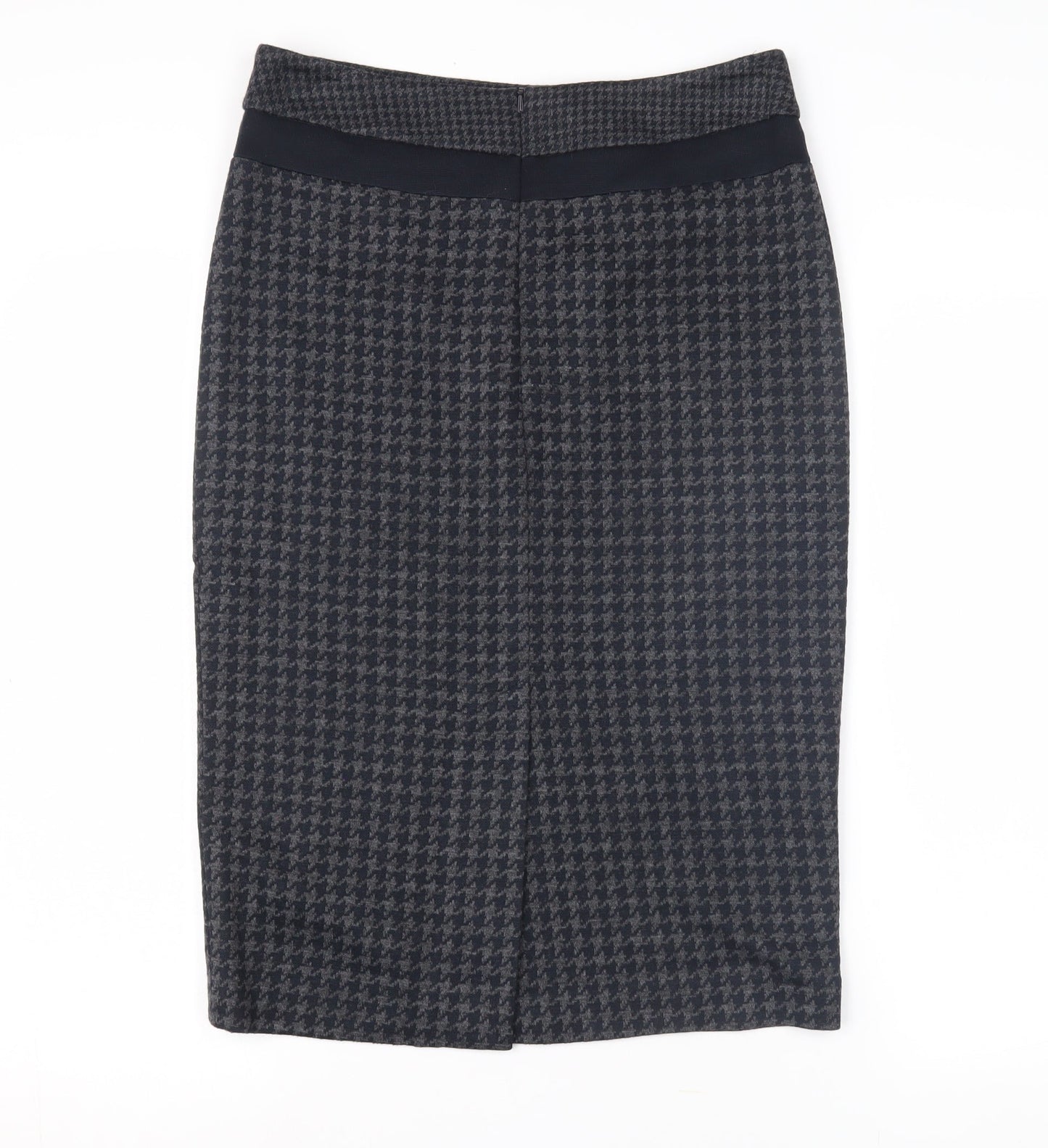 Laura Ashley Women’s Black Houndstooth Pencil Skirt