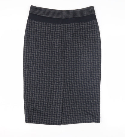 Laura Ashley Women’s Black Houndstooth Pencil Skirt