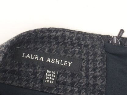 Laura Ashley Women’s Black Houndstooth Pencil Skirt