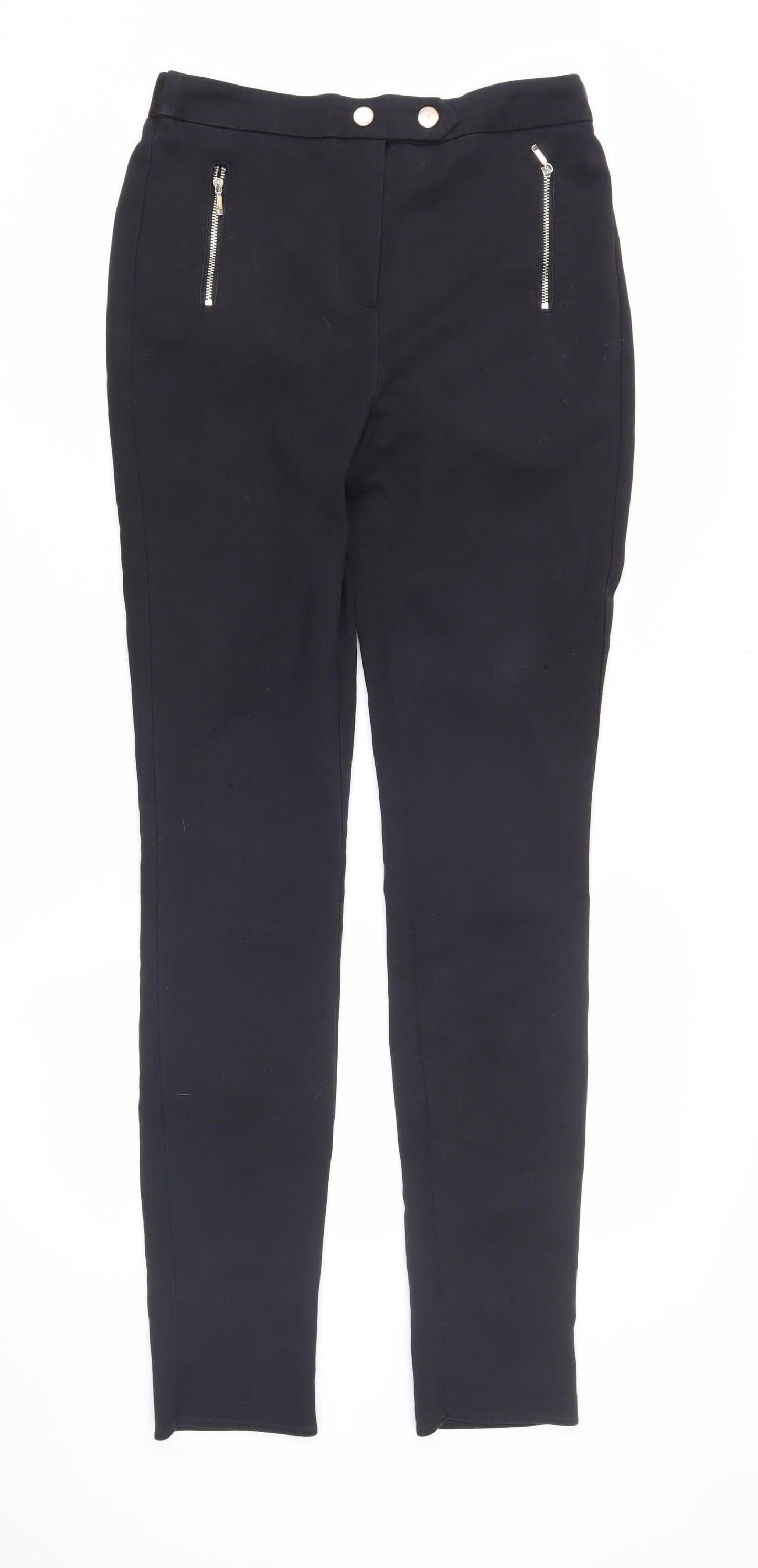 Womens UK Size 8XL NEXT Slim Fit Skinny Black Trousers