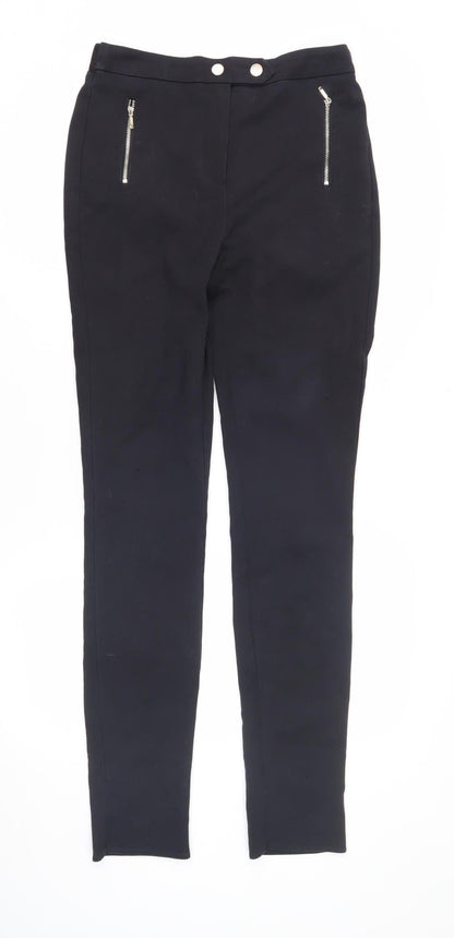 Womens UK Size 8XL NEXT Slim Fit Skinny Black Trousers
