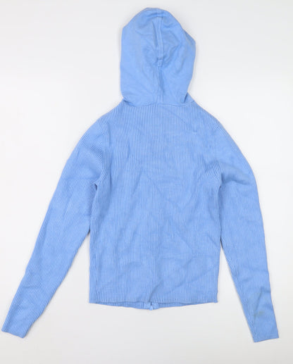 Womens UK Size 12 Jack Wills Blue Full Zip Hoodie