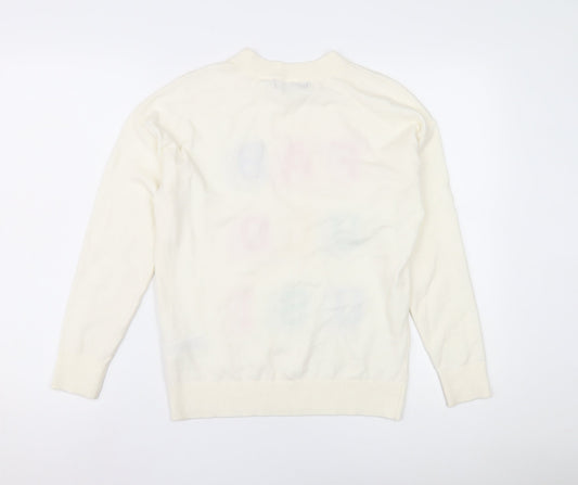 Marks and Spencer Women's Ivory Pullover Jumper, S