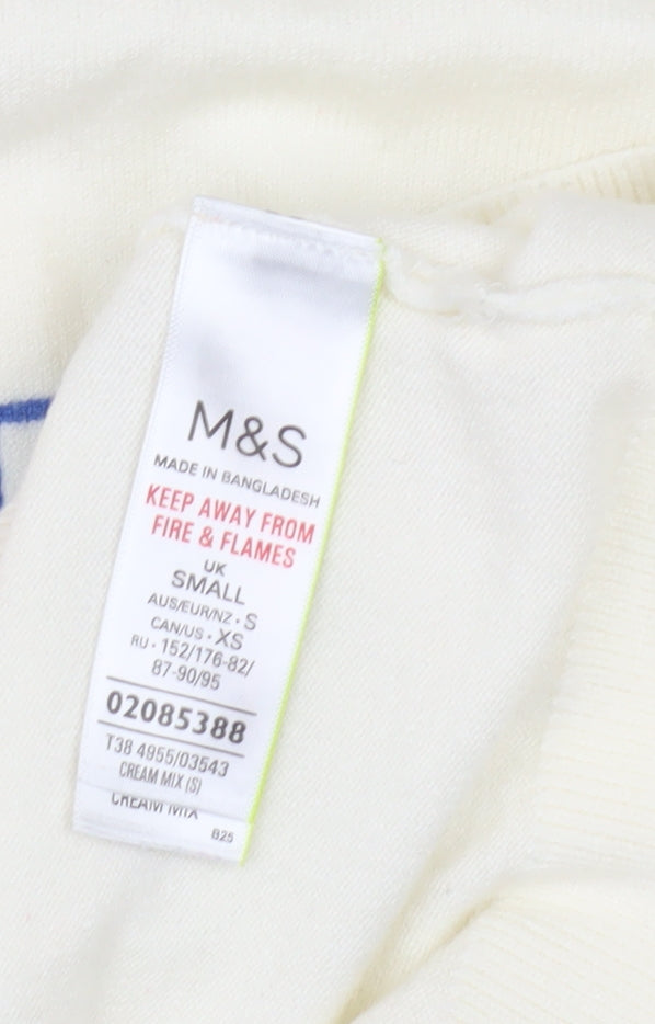 Marks and Spencer Women's Ivory Pullover Jumper, S