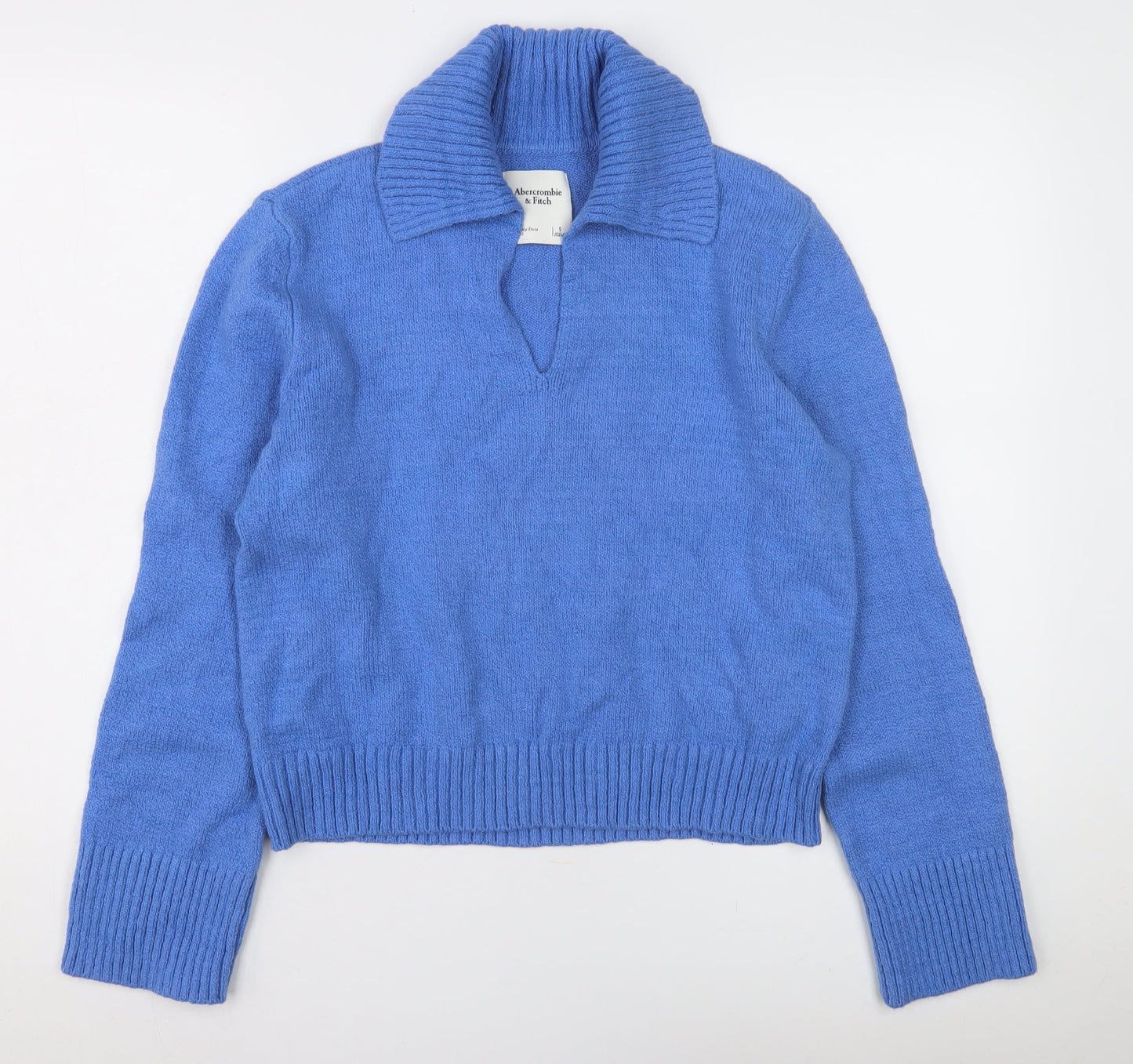 Abercrombie & Fitch Women's Blue Collared Jumper S