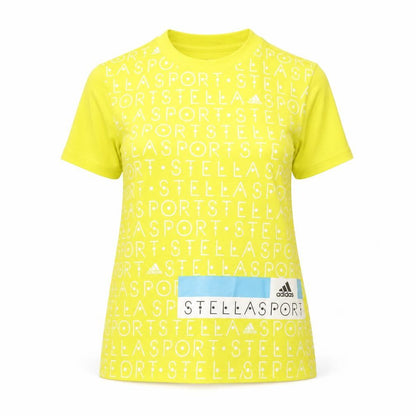 Womens UK Size XS adidas Yellow Basic T-Shirt