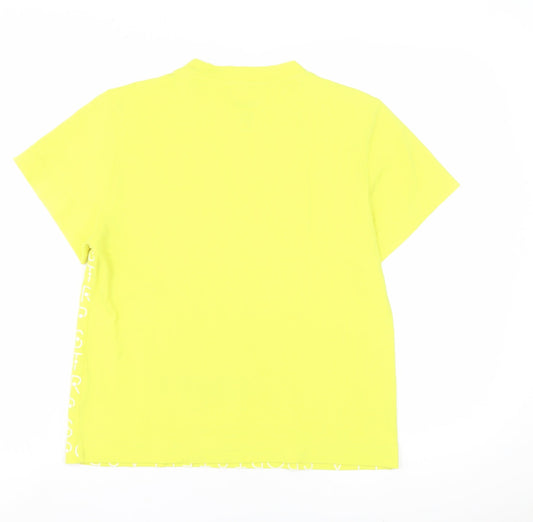 Womens UK Size XS adidas Yellow Basic T-Shirt