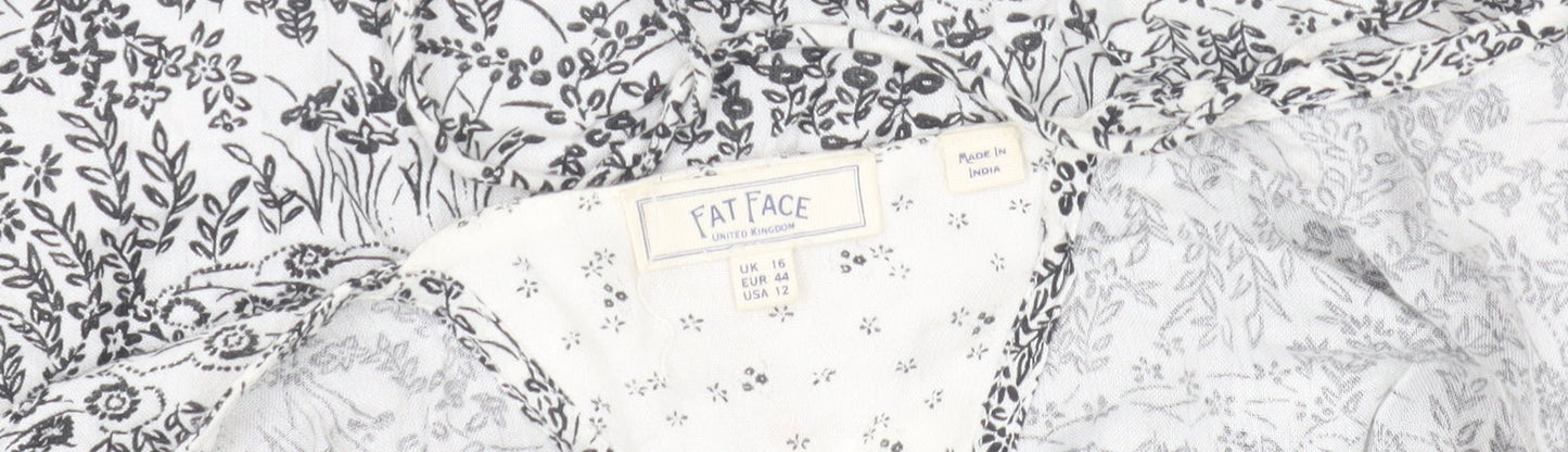 Womens UK Size 16 Fat Face Multicoloured Basic Blouse