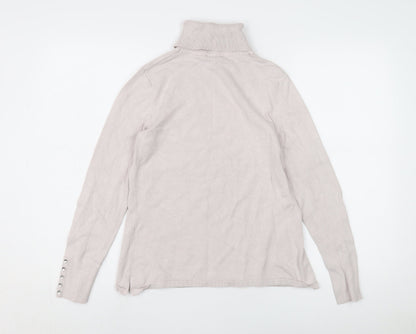 Womens UK Size 10 M&Co Ivory Pullover Jumper