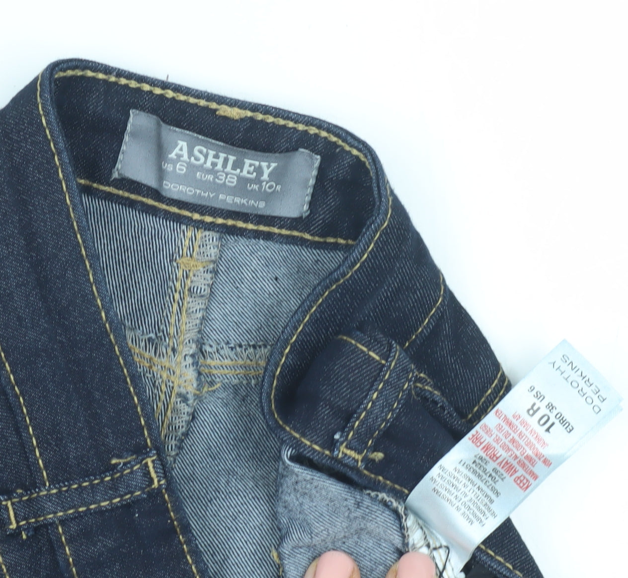 Dorothy Perkins Women's Blue Skinny Jeans Size 10