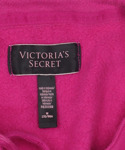Victoria's Secret Women's Pink Lace-Up Sweatshirt M