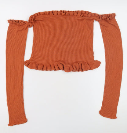 Womens UK Size 16 ASOS Orange Pullover Jumper