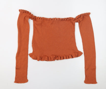 Womens UK Size 16 ASOS Orange Pullover Jumper