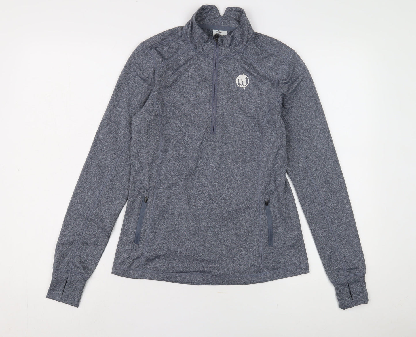 Equestrian Women's Grey Size 8 Long Sleeve Pullover