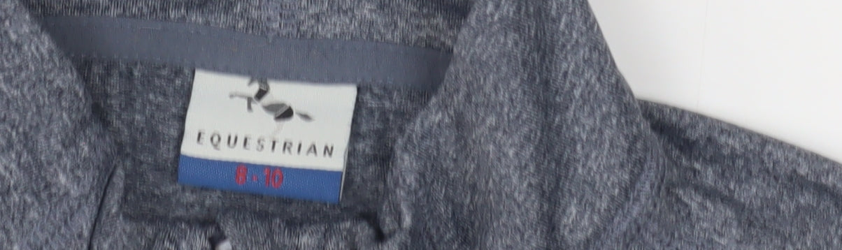 Equestrian Women's Grey Size 8 Long Sleeve Pullover