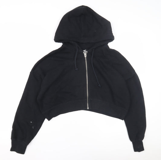 Hollister Womens Black XS Full Zip Hoodie