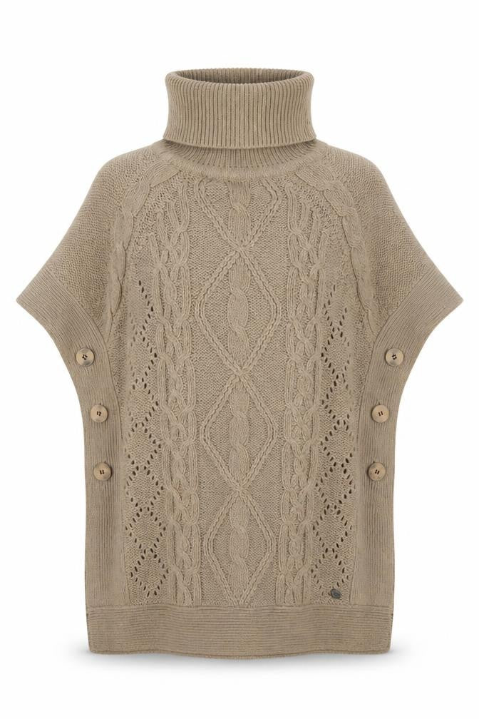 Womens UK Size S Only Beige Cape Jumper