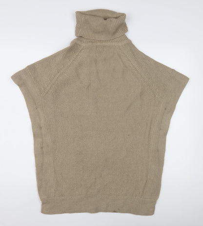 Womens UK Size S Only Beige Cape Jumper