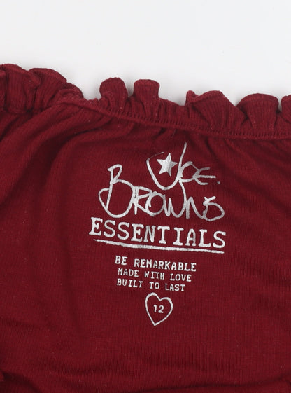 Joe Browns Women's Red Off the Shoulder Blouse Size 12