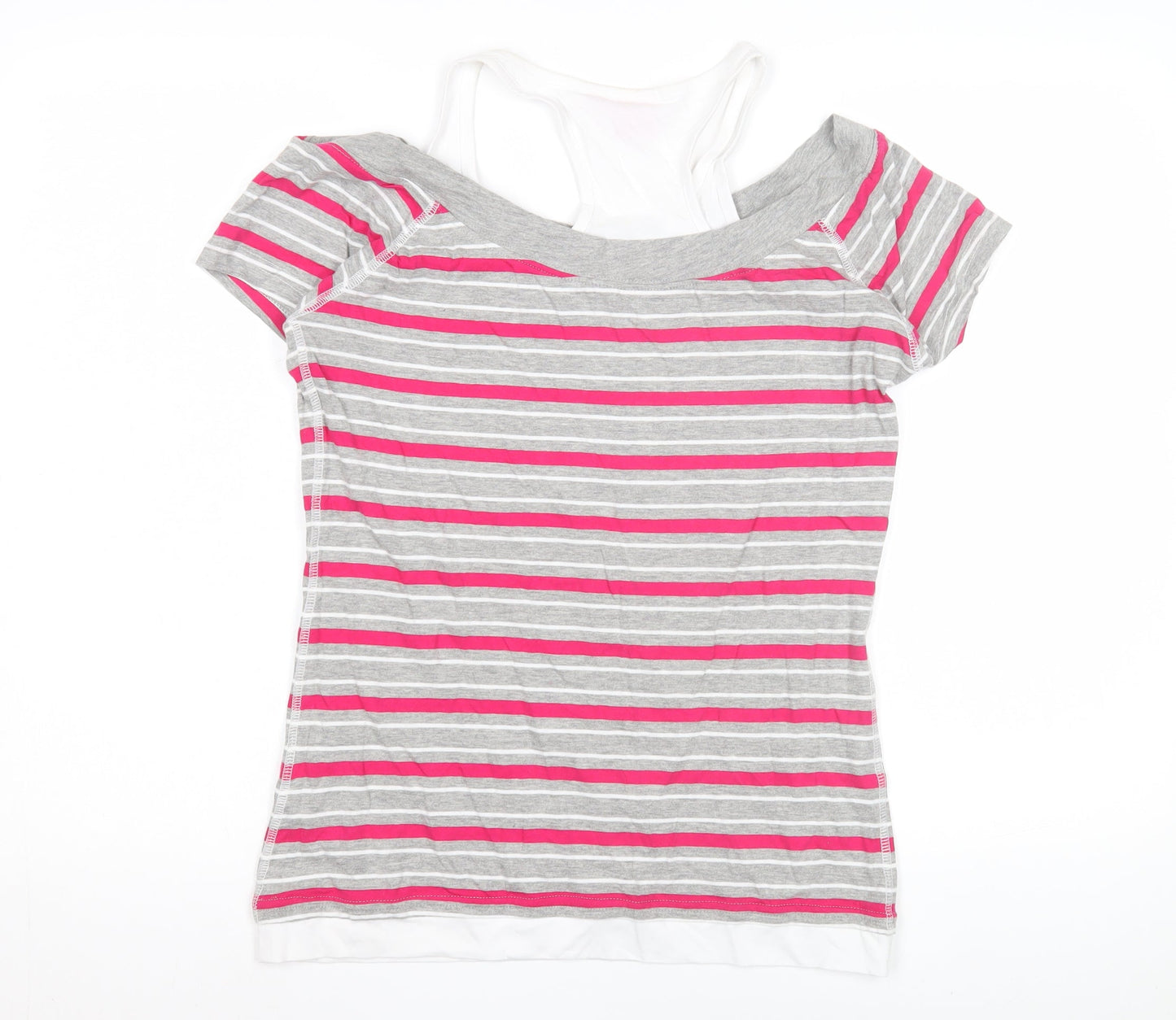 Womens UK Size 12 LA Gear Multicoloured Basic T-Shirt