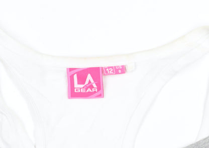 Womens UK Size 12 LA Gear Multicoloured Basic T-Shirt