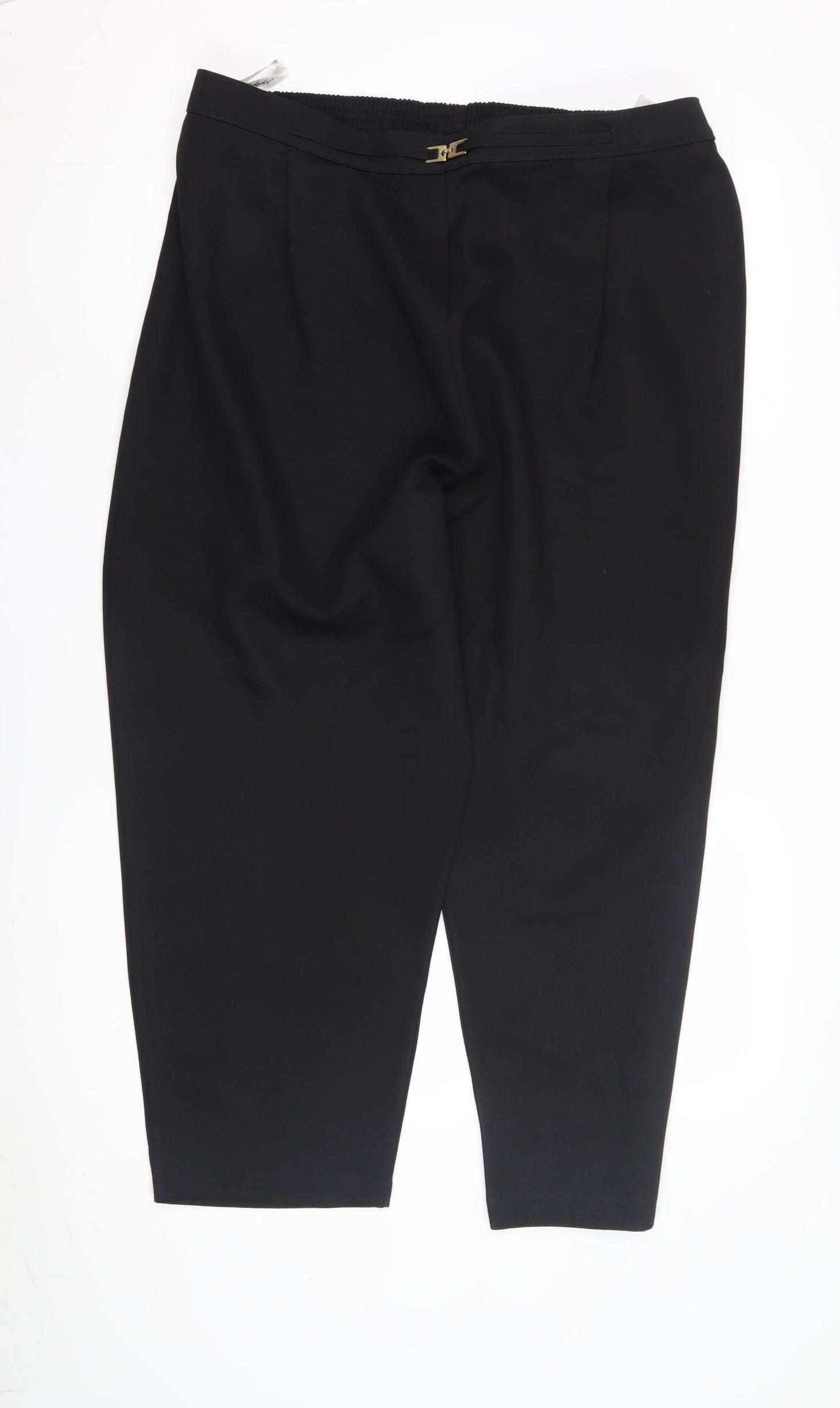 Berkertex Women's Black Trousers, Size 22, Elastic Waist