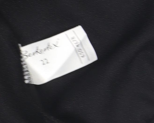 Berkertex Women's Black Trousers, Size 22, Elastic Waist