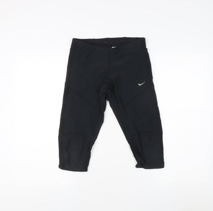 Womens UK Size XS Nike  Cropped Black Leggings