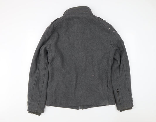 Mens UK Size L Projek Raw Grey Military Jacket