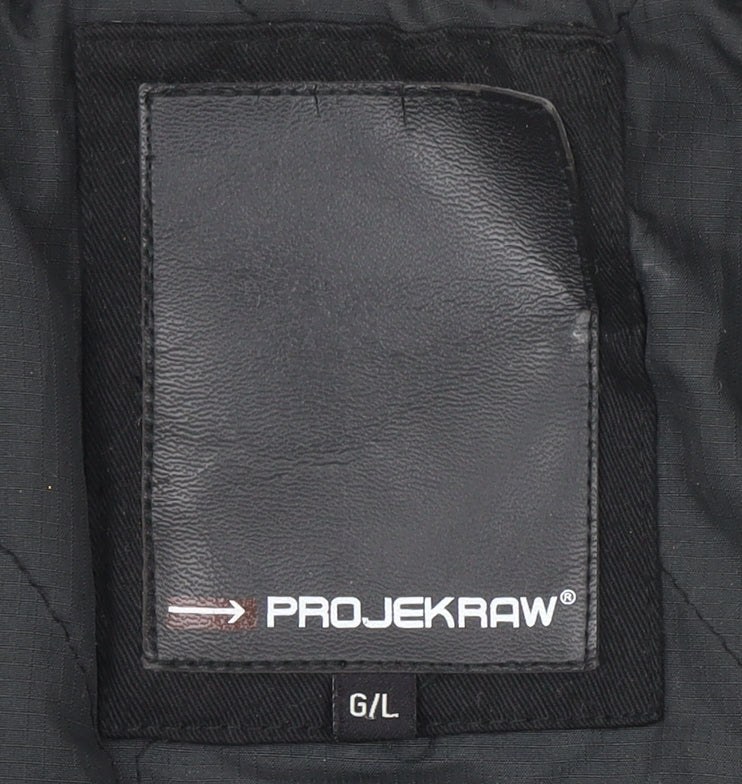 Mens UK Size L Projek Raw Grey Military Jacket