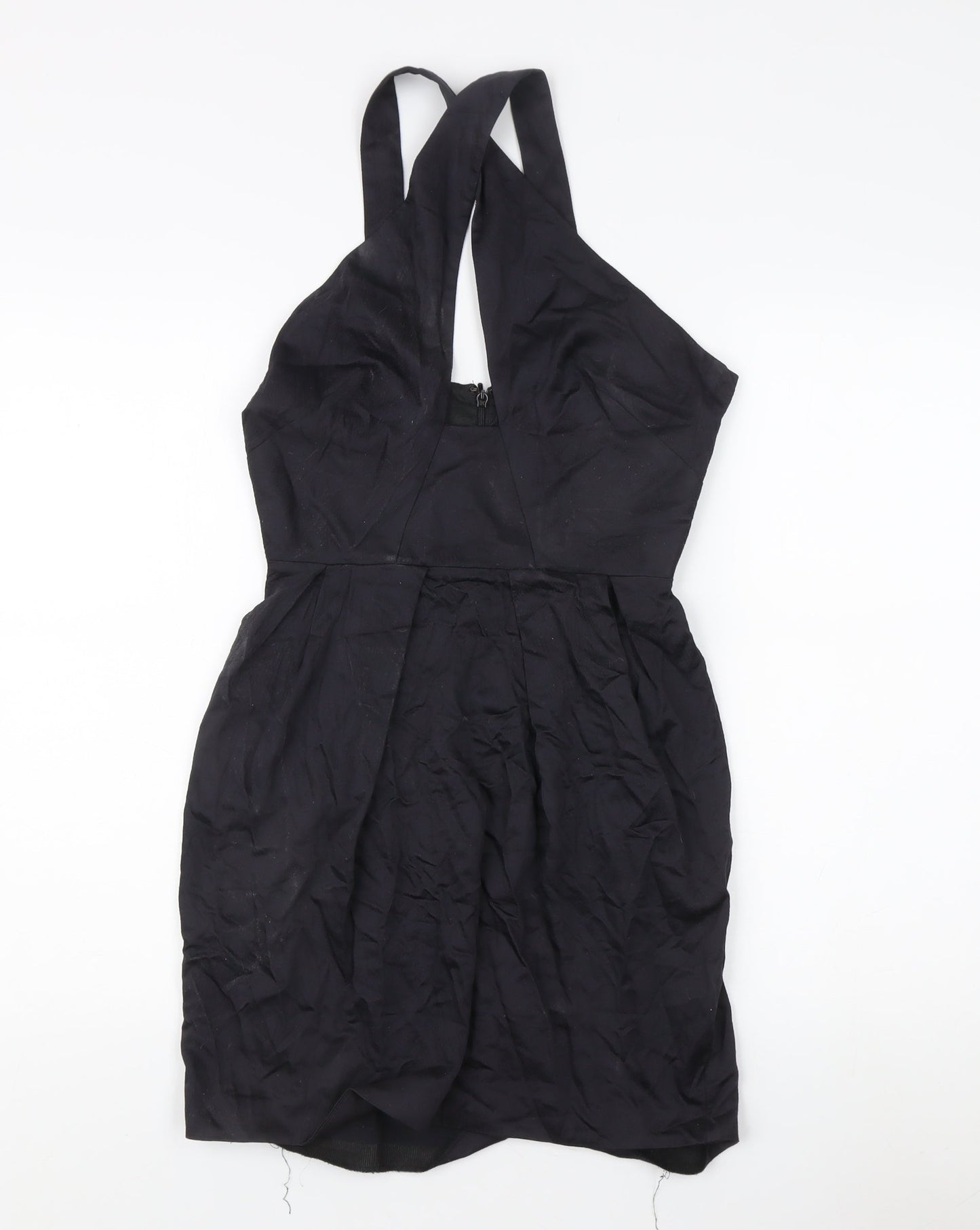 French Connection Women's Black Halter Dress Size 8