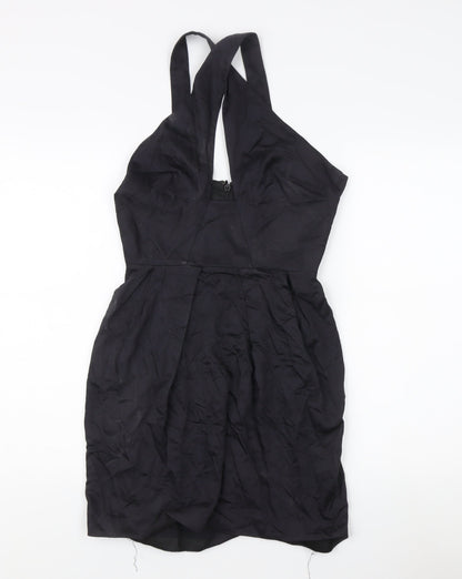 French Connection Women's Black Halter Dress Size 8