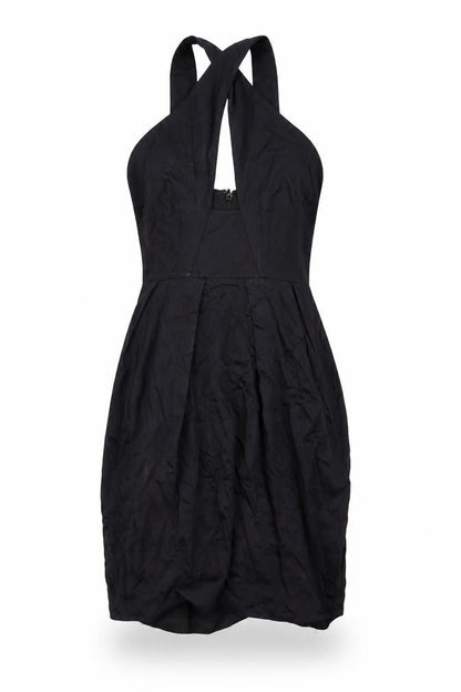French Connection Women's Black Halter Dress Size 8