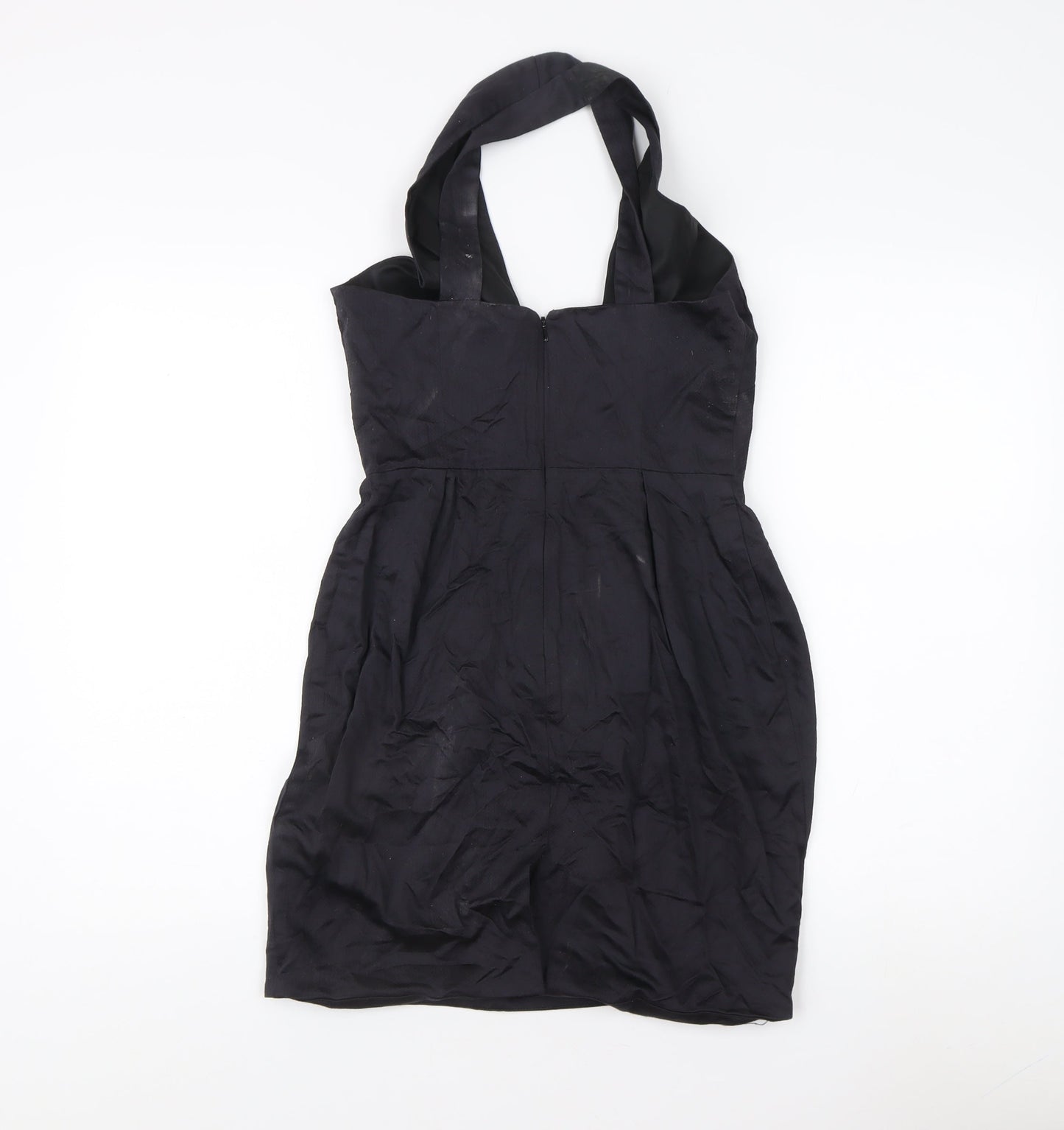 French Connection Women's Black Halter Dress Size 8