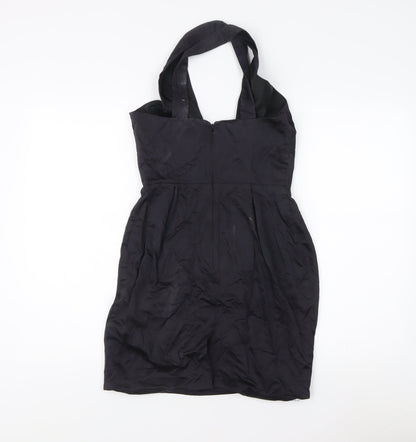 French Connection Women's Black Halter Dress Size 8