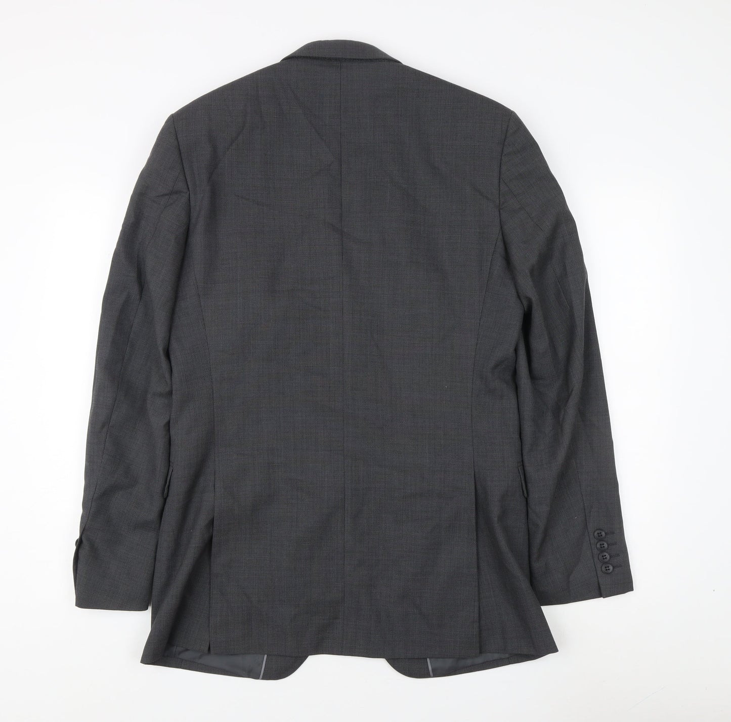 Marks and Spencer Men's Grey Blazer 38L - Classic Style
