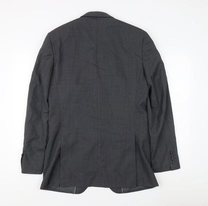 Marks and Spencer Men's Grey Blazer 38L - Classic Style