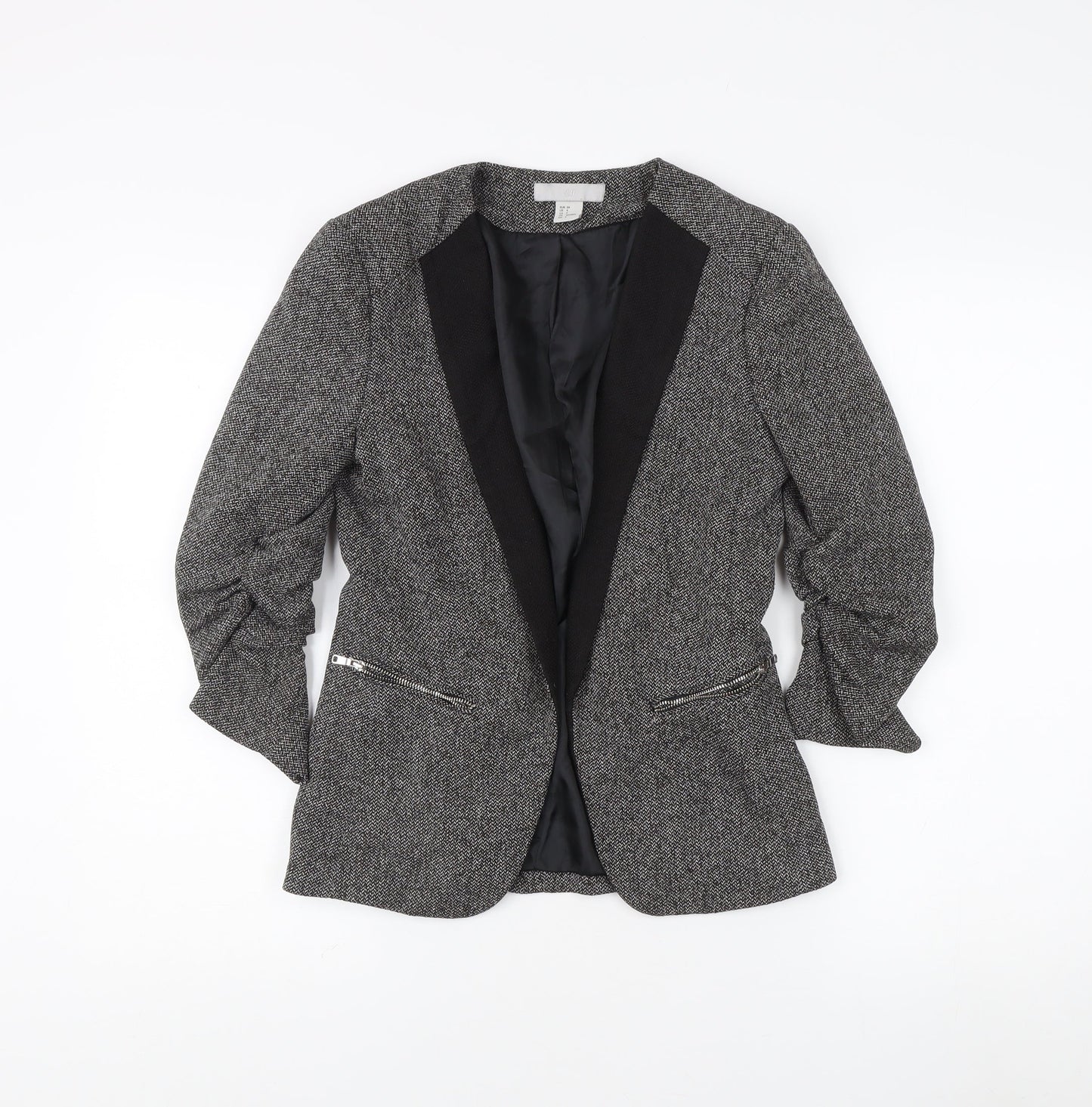 H&M Women's Grey Blazer Size 6 Workwear