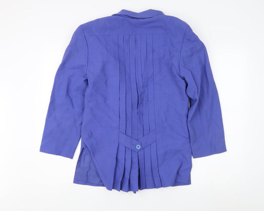 Next Women's Blue Blazer, Size 10, Double-Breasted