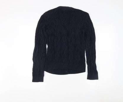 Womens UK Size S Talbots Blue Cardigan Jumper