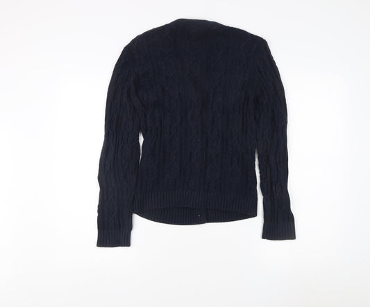 Womens UK Size S Talbots Blue Cardigan Jumper