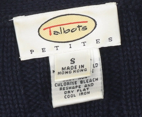Womens UK Size S Talbots Blue Cardigan Jumper