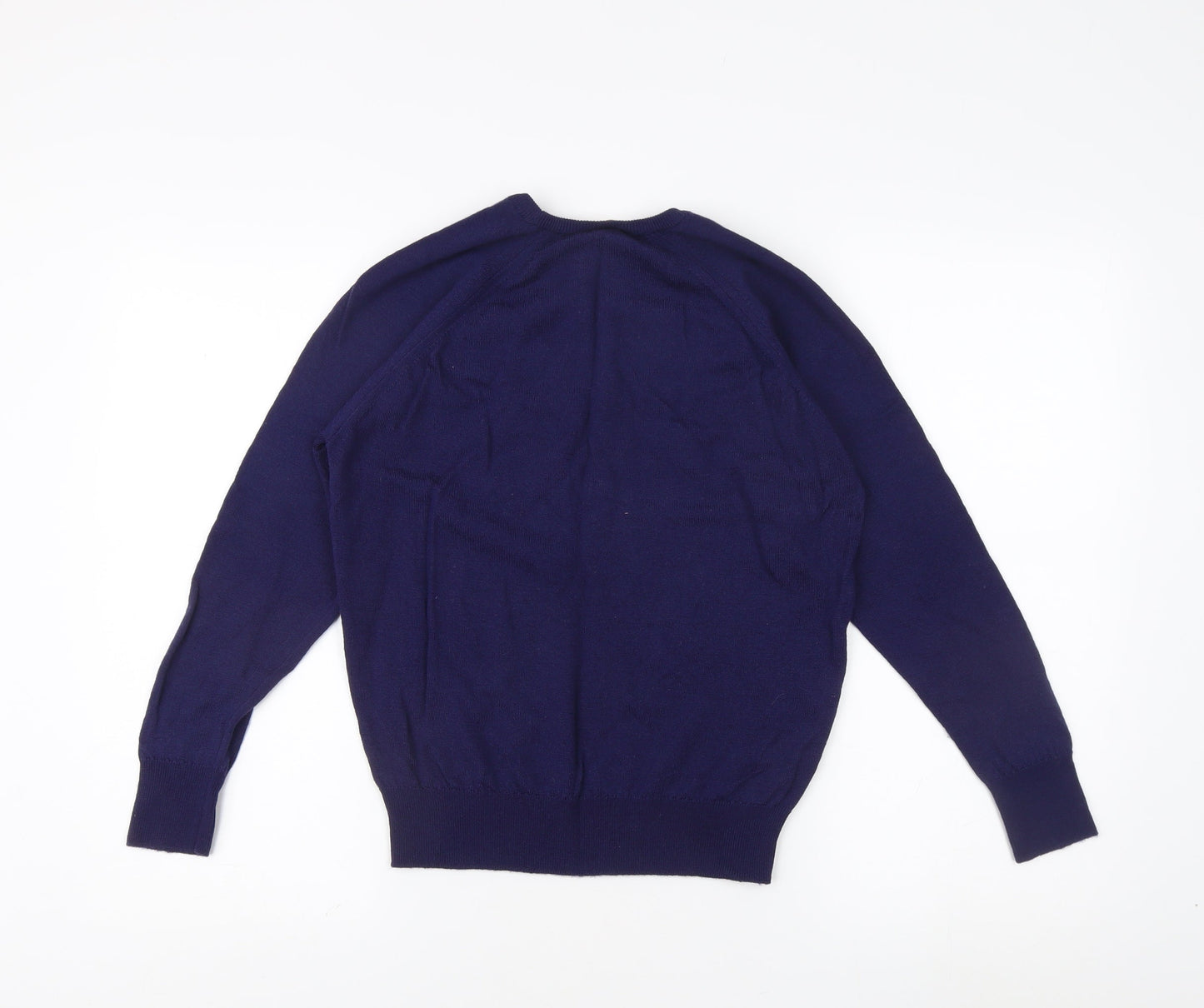 Damart Women's Blue Cable Knit Wool Jumper, Size 14